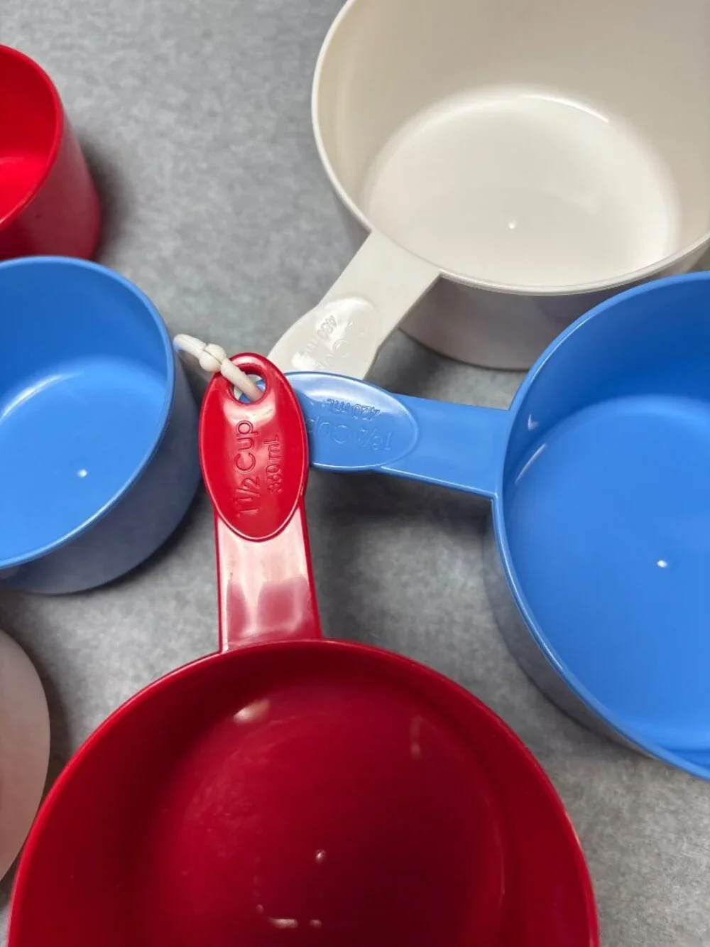 Progressive Prepworks Plastic Measuring Cups Red White & Blue 9-Piece Set Cookin